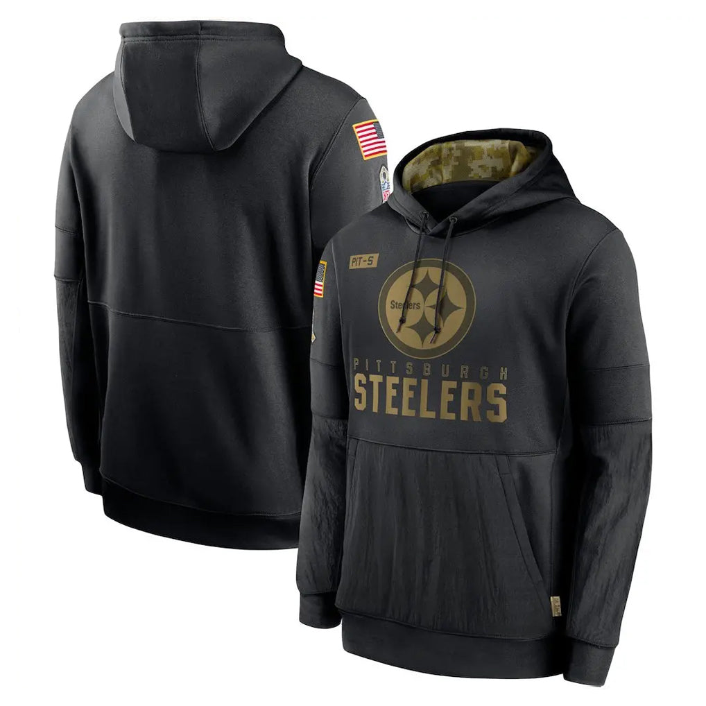P.Steelers ## Steelers Blank Player Black Salute to Service Hoodies Limited Game BALCE Stitched Jerseys