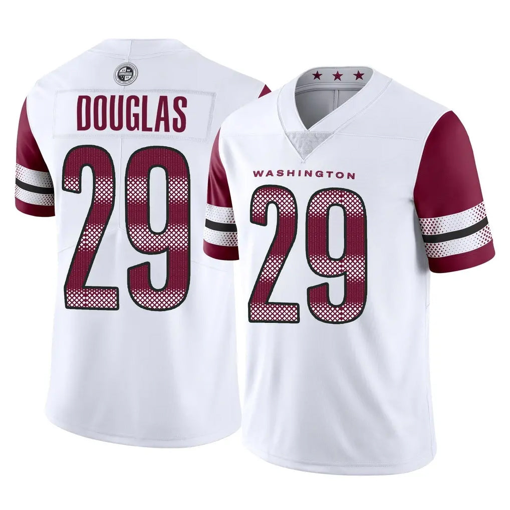 W.Commanders #29 Rasul Douglas Player White Limited Vapor Home Game BALCE Stitched Jerseys