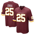 W.Commanders #25 Nick Cross Player Burgundy Team Color Home Game BALCE Stitched Jerseys