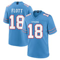 T.Titans #18 Cor'Dale Flott Player Light Blue 2026 Game Home BALCE Stitched Jerseys