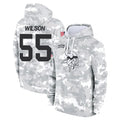 M.Vikings #55 Eric Wilson Player Arctic Camo Salute to Service Pullover Hoodies Limited Game BALCE Stitched Jerseys