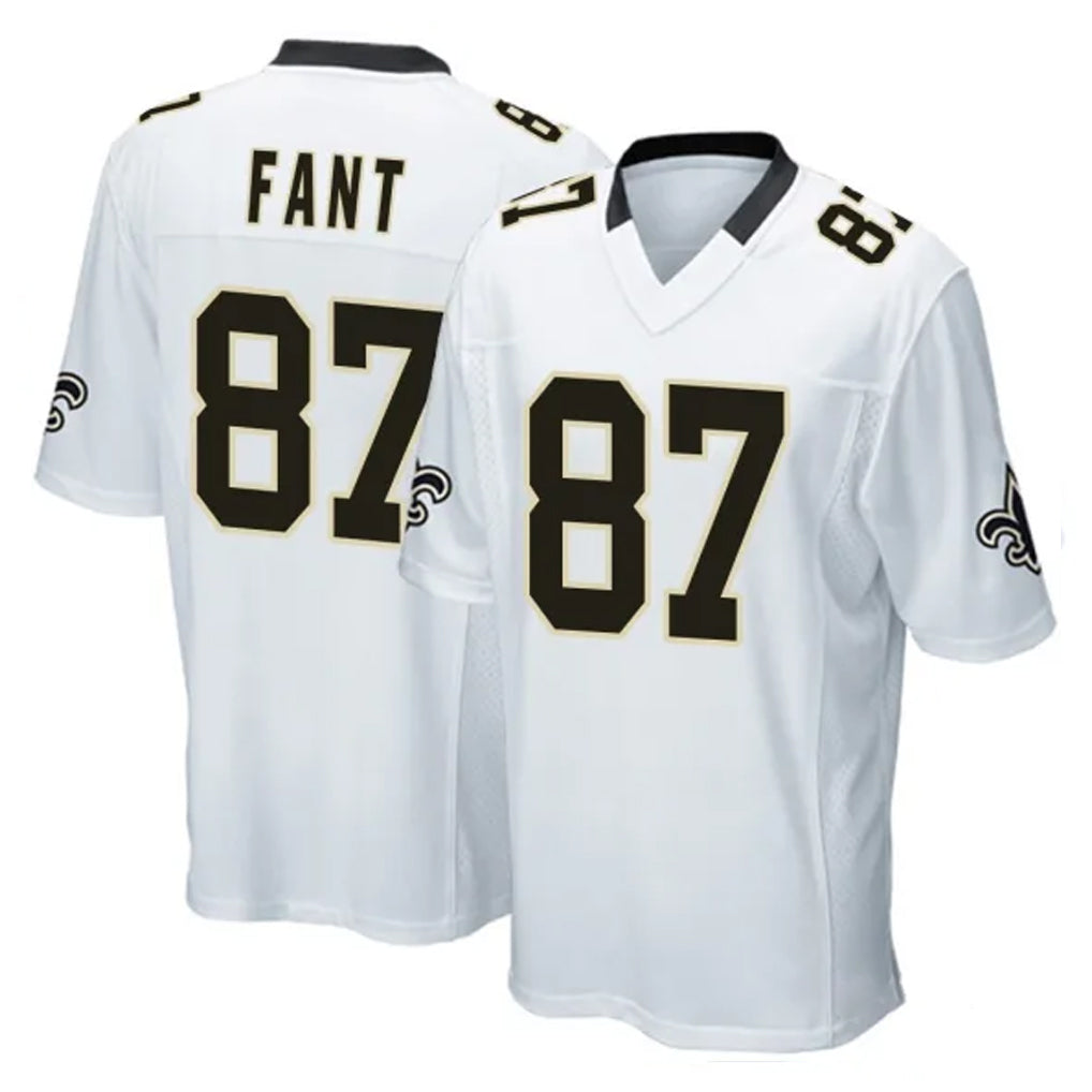 NO.Saints #87 Noah Fant Player White Home Game BALCE Stitched Jerseys
