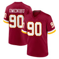 W.Commanders #90 Charles Omenihu Player Burgundy Game Home BALCE Stitched Jerseys
