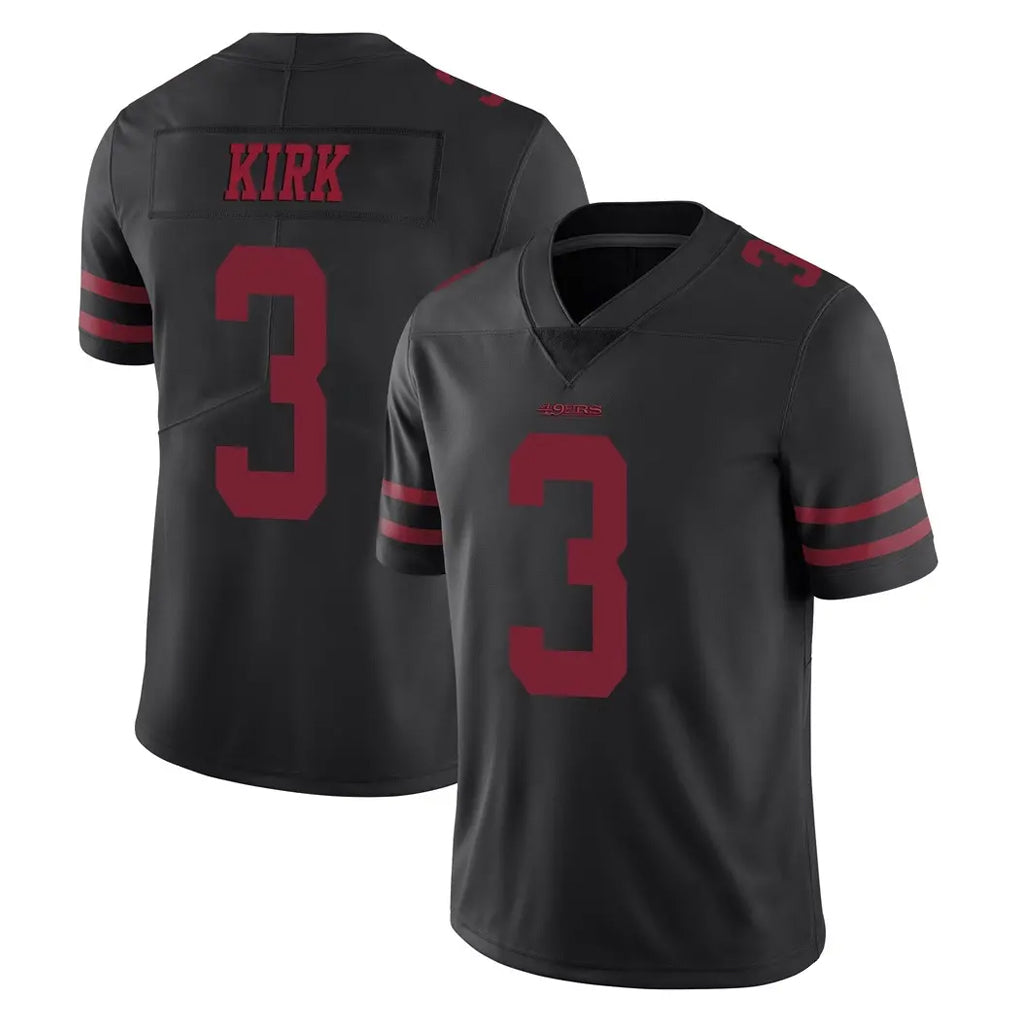 SF.49ers #3 Christian Kirk Player Black Alternate Limited Vapor Untouchable Home Game BALCE Stitched Jerseys