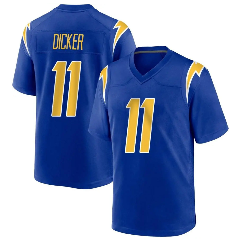 LA.Chargers #11 Cameron Dicker Player Royal Home Game BALCE Stitched Jerseys