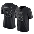 W.Commanders #72 Josh Conerly Jr. Player Black Limited Reflective Home Game BALCE Stitched Jerseys