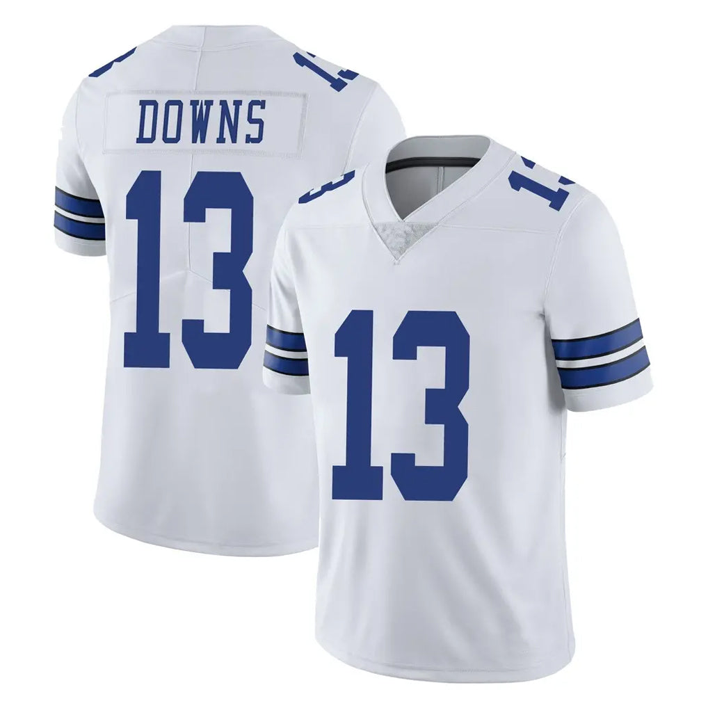 D.Cowboys #13 Caleb Downs Player White Vapor Untouchable Limited Home Game BALCE Stitched Jerseys