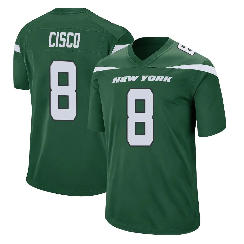 NY.Jets #8 Andre Cisco Player Green Home Game BALCE Stitched Jerseys
