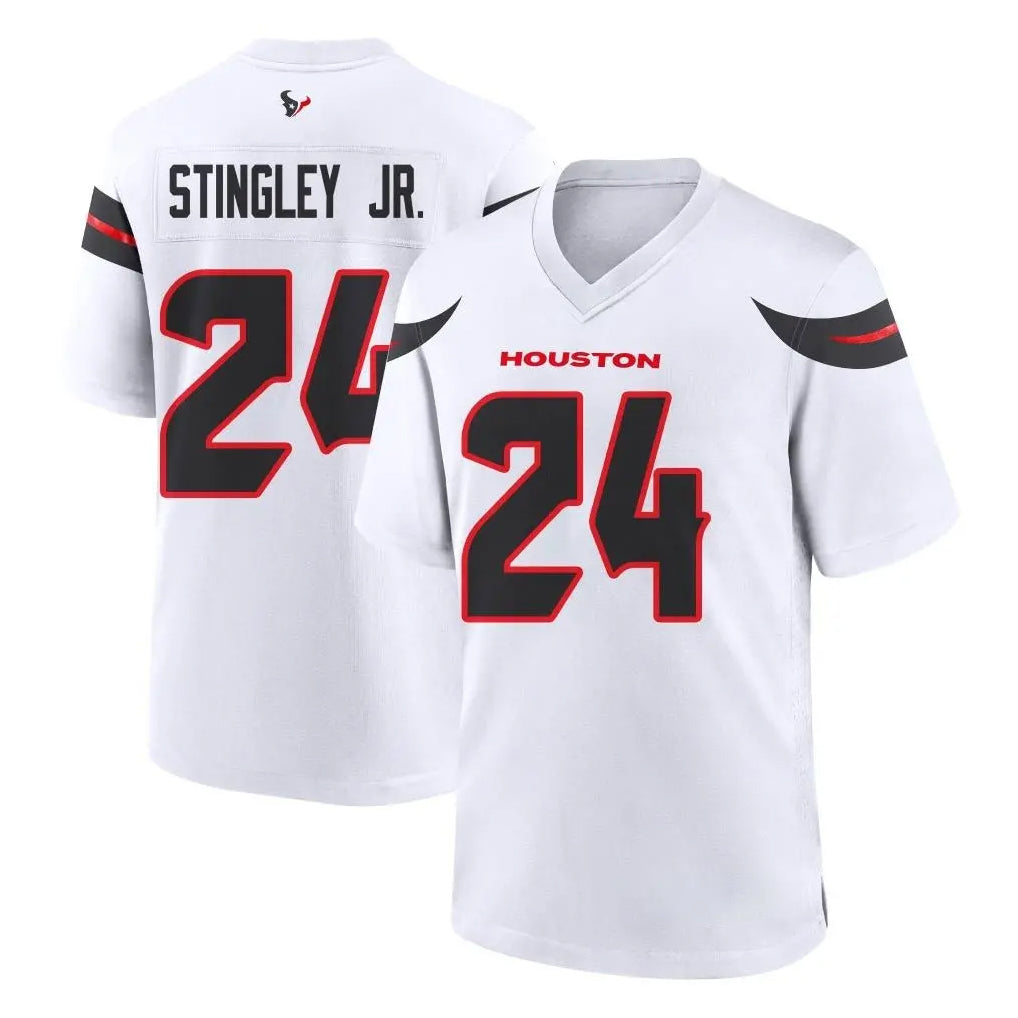 H.Texans #24 Derek Stingley Jr. Player White Home Game BALCE Stitched Jerseys