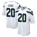 S.Seahawks #20 Julian Love Player White Home Game BALCE Stitched Jerseys