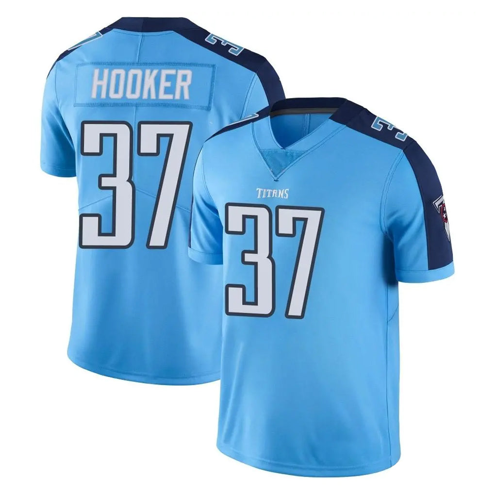 T.Titans #37 Amani Hooker Player Light Blue Limited Color Rush Home Game BALCE Stitched Jerseys