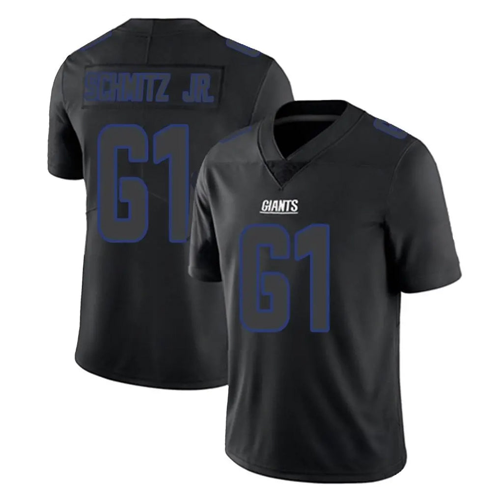 NY.Giants #61 John Michael Schmitz Jr. Player Black Impact Limited Home Game BALCE Stitched Jerseys