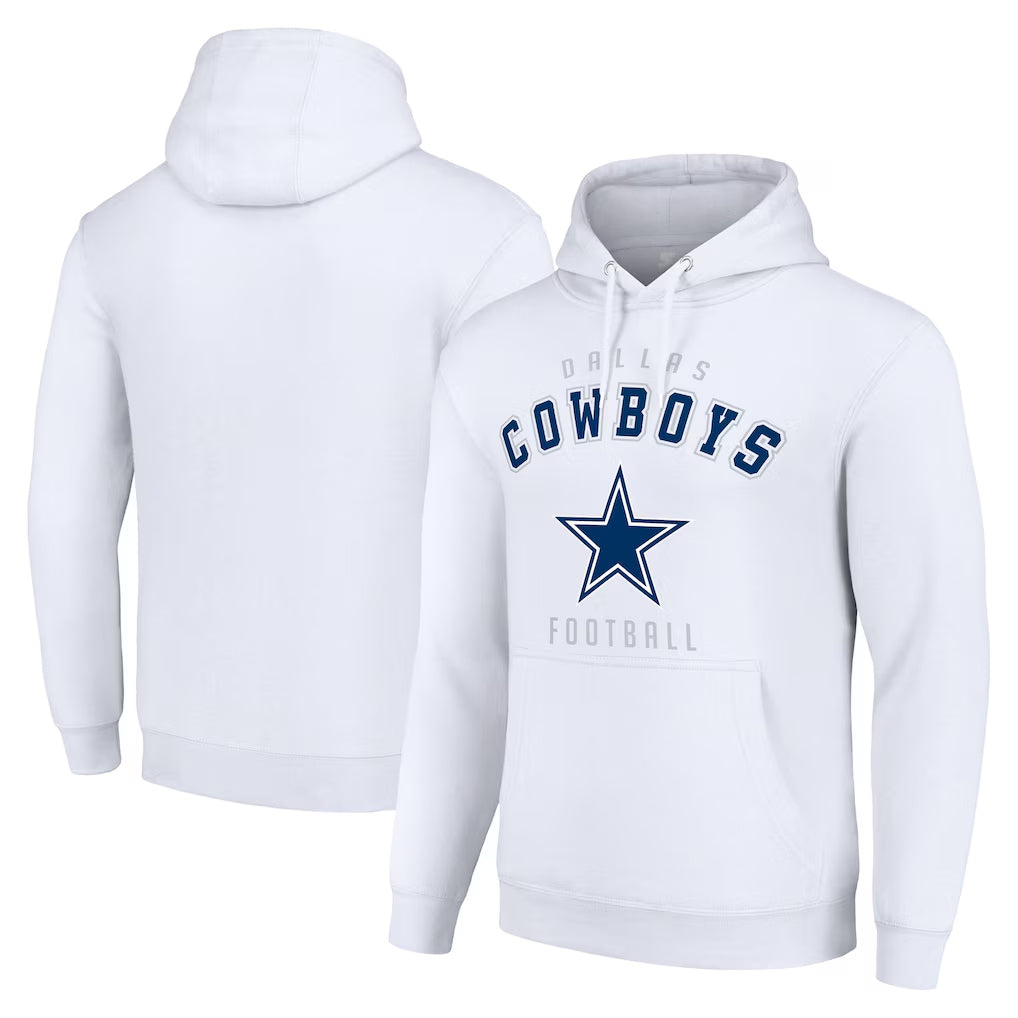 D.Cowboys ## Cowboys Blank Player White Pullover Hoodies Limited BALCE Stitched Jerseys
