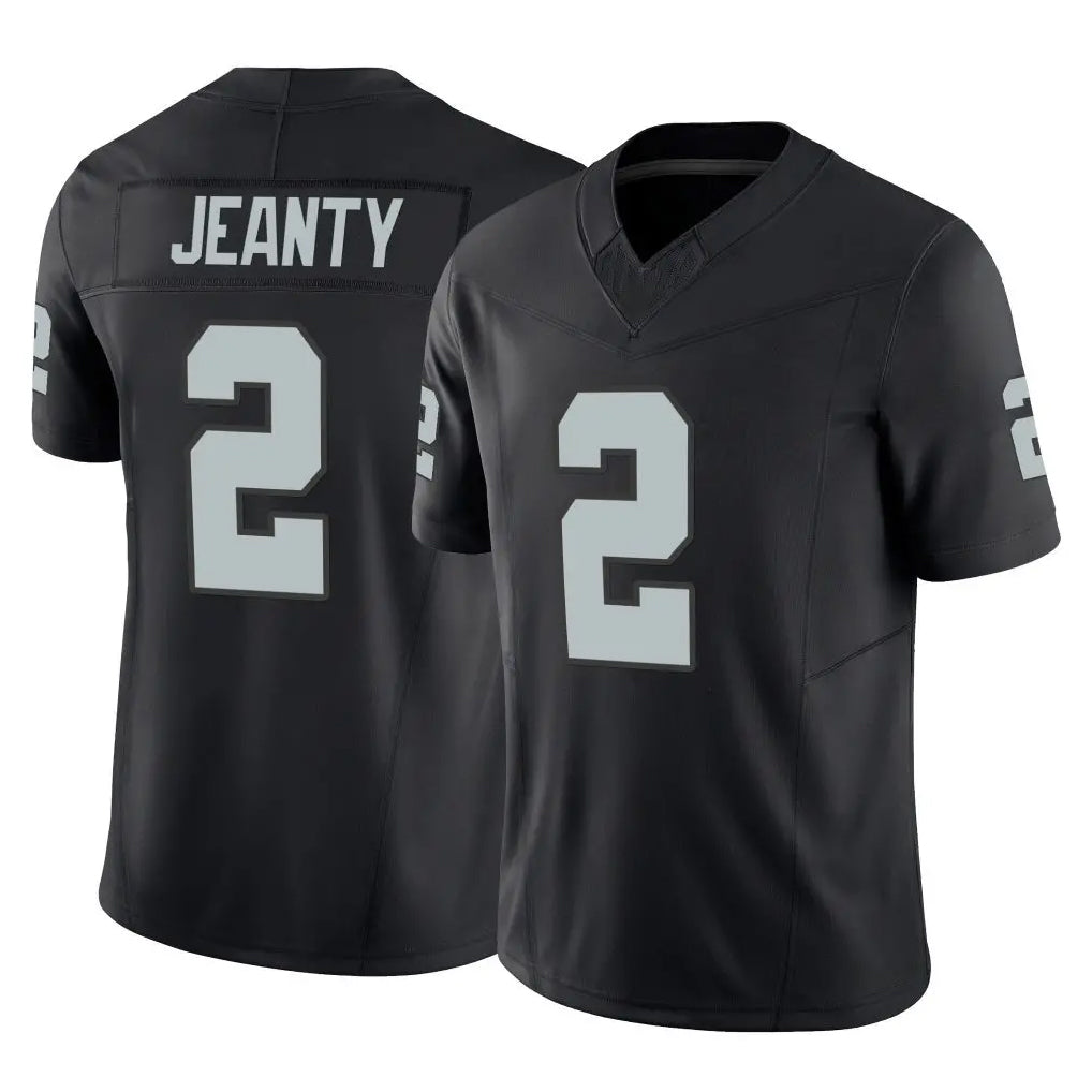 LV.Raiders #2 Ashton Jeanty Player Black Limited Vapor F.U.S.E. Home Game BALCE Stitched Jerseys