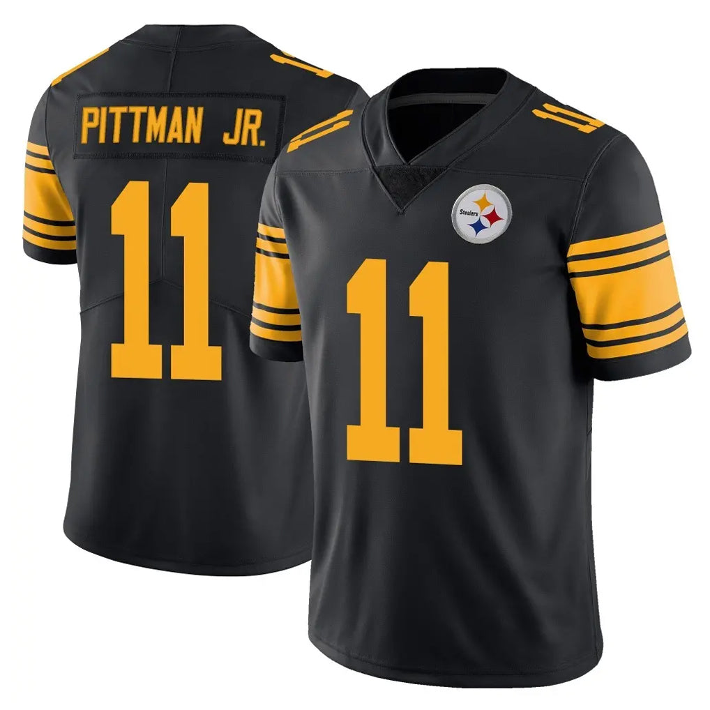 P.Steelers #11 Michael Pittman Jr. Player Black Limited Color Rush Home Game BALCE Stitched Jerseys