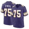 M.Vikings #75 Brian O'Neill Player Purple Classic Home Game BALCE Stitched Jerseys