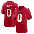 TB.Buccaneers #0 Yaya Diaby Player Red Home Game BALCE Stitched Jerseys