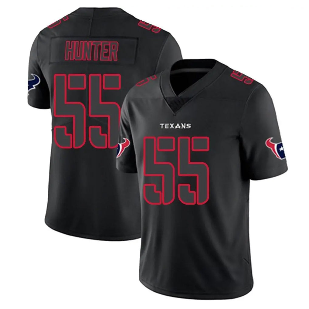 H.Texans #55 Danielle Hunter Player Black Impact Limited Game BALCE Stitched Jerseys