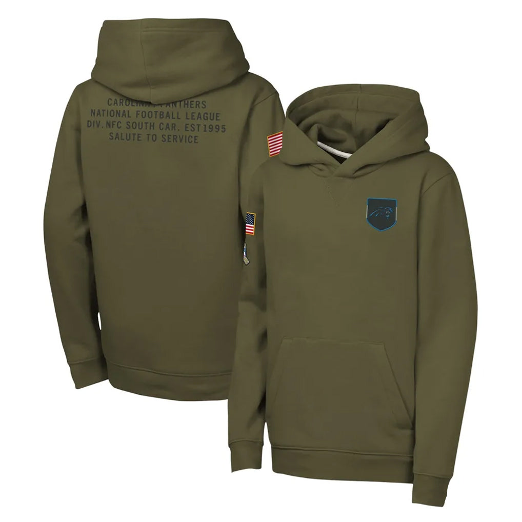C.Panthers ## Panthers Blank Player Olive Salute to Service Hoodies Game BALCE Stitched Jerseys