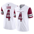 W.Commanders #4 Frankie Luvu Player White Limited Vapor Home Game BALCE Stitched Jerseys