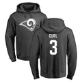 LA.Rams #3 Kam Curl Player Gray Pullover Hoodie Limited Game BALCE Stitched Jerseys