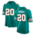M.Dolphins #20 Jordyn Brooks Player Aqua Alternate Home Game BALCE Stitched Jerseys