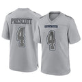 D.Cowboys #4 Dak Prescott Player Gray Atmosphere Fashion Home Game BALCE Stitched Jerseys
