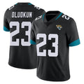 J.Jaguars #23 Foyesade Oluokun Player Black Vapor Untouchable Limited Home Game BALCE Stitched Jerseys