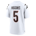 C.Bengals #5 Tee Higgins Player White Home Game BALCE Stitched Jerseys