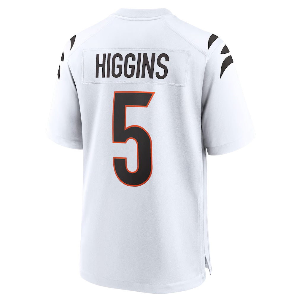 C.Bengals #5 Tee Higgins Player White Home Game BALCE Stitched Jerseys