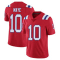 NE.Patriots #10 Drake Maye Player Red Vapor Untouchable Home Game BALCE Stitched Jerseys