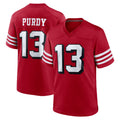 SF.49ers #13 Brock Purdy Player Red Limited Alternate Home Game BALCE Stitched Jerseys