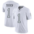LV.Raiders #1 Tre Tucker Player White Limited Color Rush Home Game BALCE Stitched Jerseys