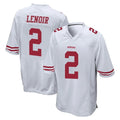 SF.49ers #2 Deommodore Lenoir Player White Home Game BALCE Stitched Jerseys