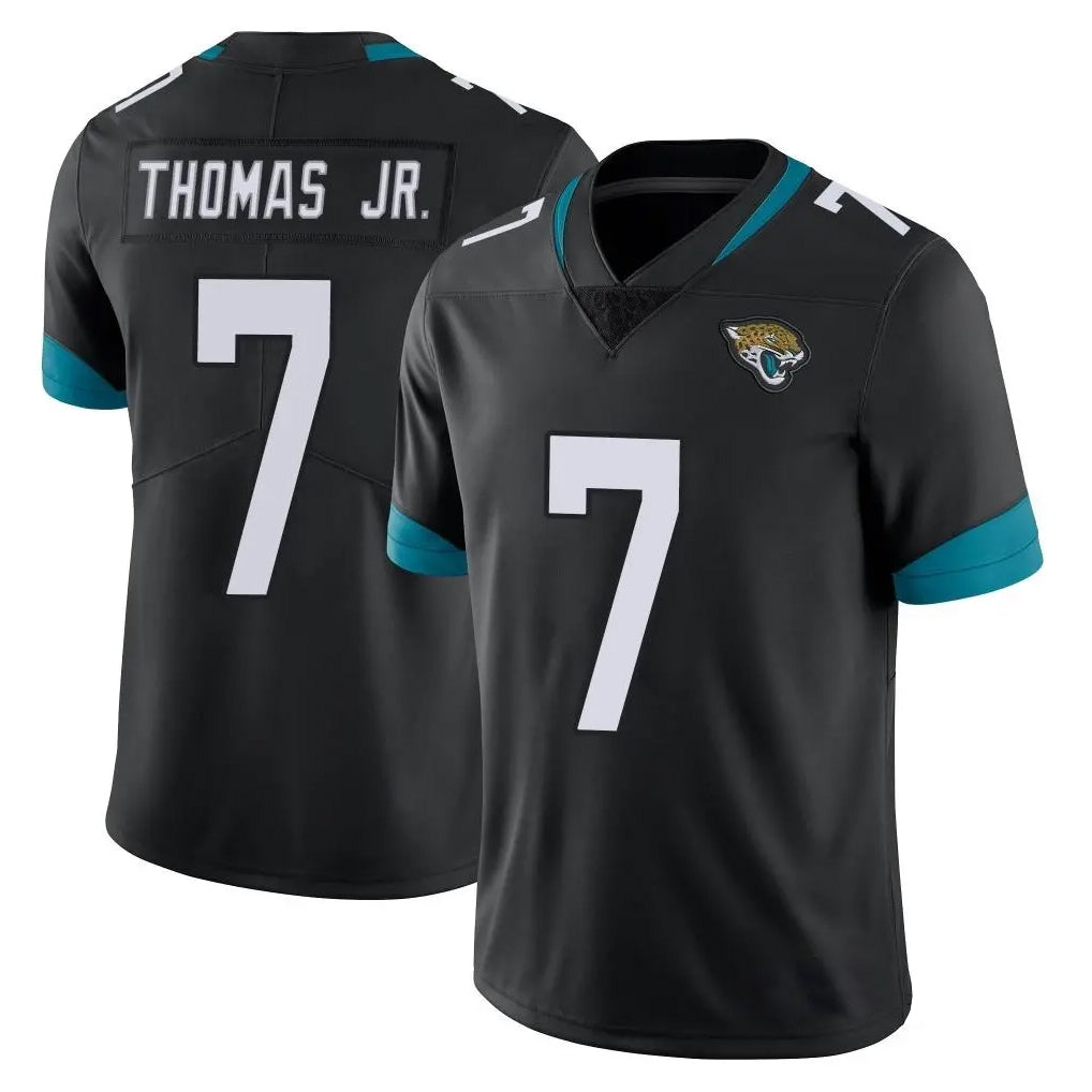 J.Jaguars #7 Brian Thomas Jr. Player Black Vapor Untouchable Limited Home Game BALCE Stitched Jerseys