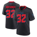 H.Texans #32 David Montgomery Player Navy 2nd Alternate Home Game BALCE Stitched Jerseys
