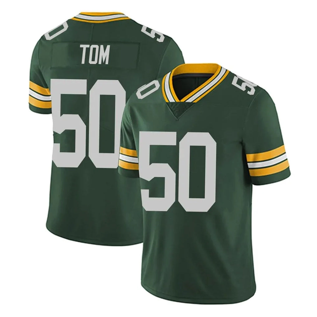 GB.Packers #50 Zach Tom Player Green Vapor Untouchable Limited Home Game BALCE Stitched Jerseys