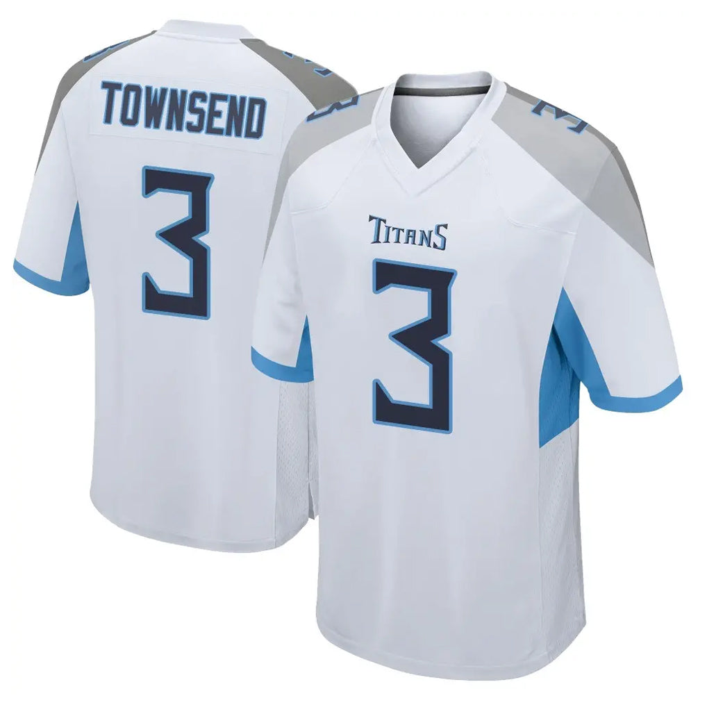 T.Titans #3 Tommy Townsend Player White Home Game BALCE Stitched Jerseys