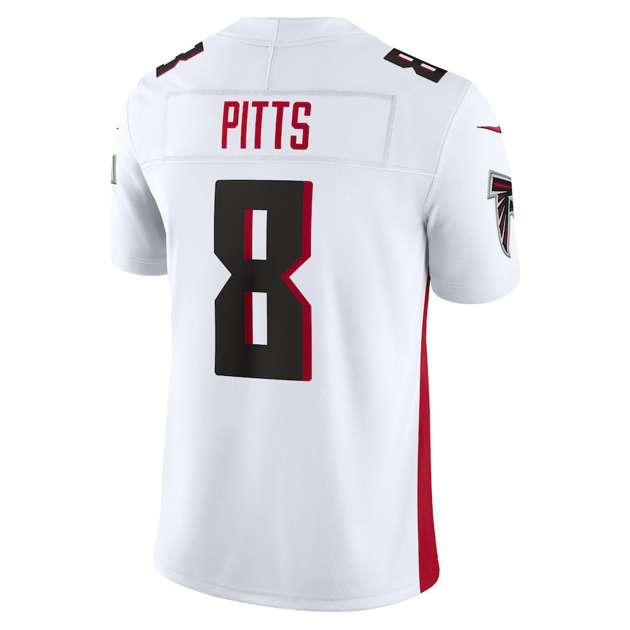 A.Falcons #8 Kyle Pitts Sr. Player White Vapor F.U.S.E. Limited BALCE Stitched Jerseys