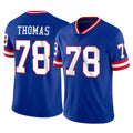 NY.Giants #78 Andrew Thomas Player Royal Classic Vapor Home Game BALCE Stitched Jerseys