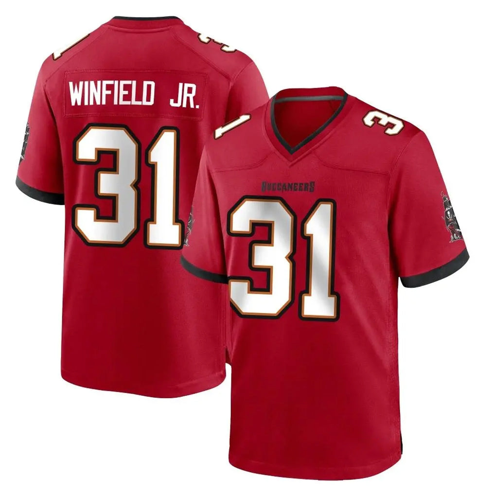 TB.Buccaneers #31 Antoine Winfield Jr. Player Red Home Game BALCE Stitched Jerseys