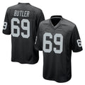 LV.Raiders #69 Adam Butler Player Black Home Game BALCE Stitched Jerseys