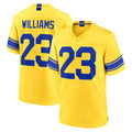 LA.Rams #23 Kyren Williams Player Gold Classic Sol Home Game BALCE Stitched Jerseys