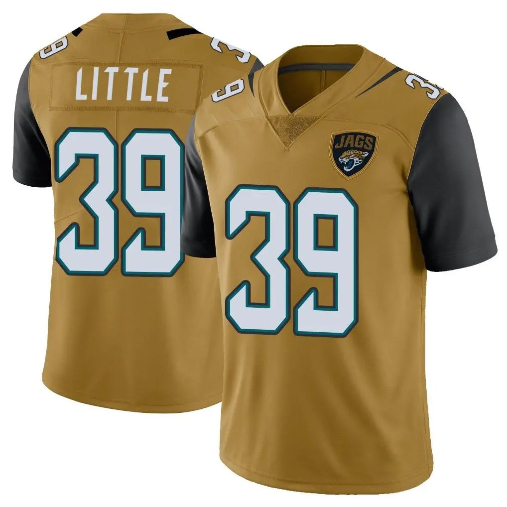 J.Jaguars #39 Cam Little Player Gold Vapor Limited Home Game BALCE Stitched Jerseys