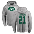 NY.Jets #21 Brandon Stephens Player Gray LOGO Pullover Hoodies Limited Game BALCE Stitched Jerseys