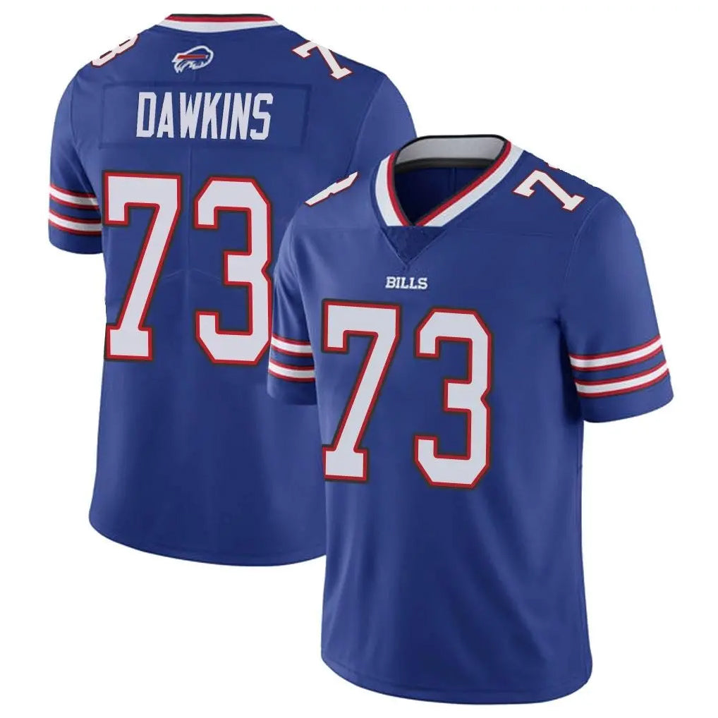 B.Bills #73 Dion Dawkins Player Royal Vapor Untouchable Limited BALCE Stitched Jerseys