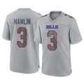 B.Bills #3 Damar Hamlin Player Gray Home Game BALCE Stitched Jerseys