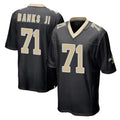 NO.Saints #71 Kelvin Banks Jr. Player Black Home Game BALCE Stitched Jerseys