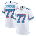 T.Titans #77 Peter Skoronski Player White 2026 Game Home BALCE Stitched Jerseys
