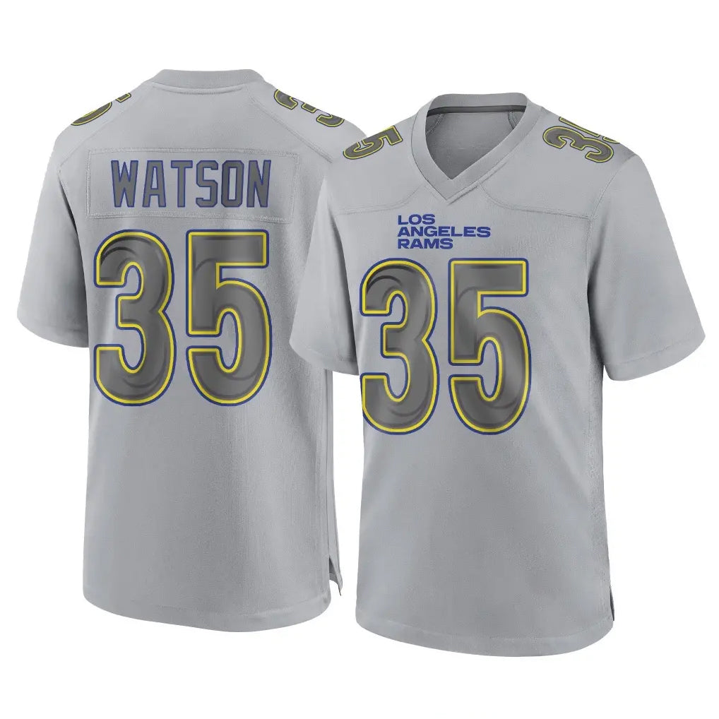 LA.Rams #35 Jaylen Watson Player Gray Atmosphere Fashion Home Game BALCE Stitched Jerseys